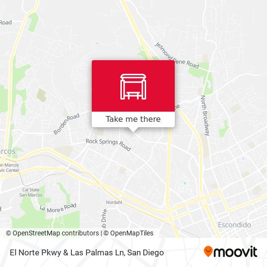 El Norte Pkwy & Las Palmas Ln map