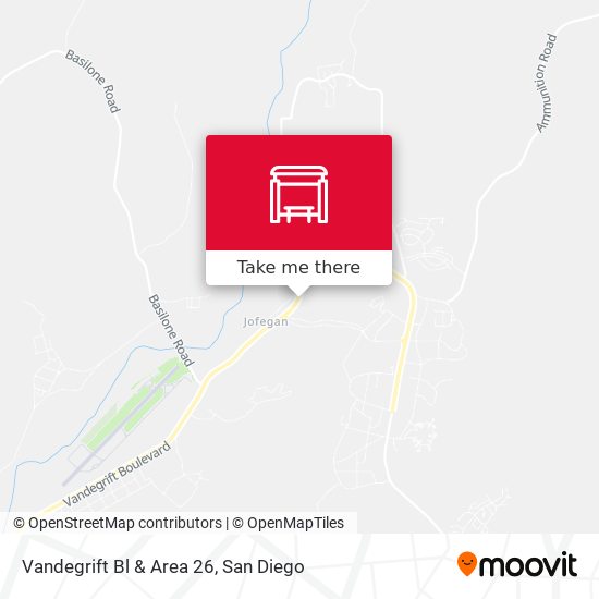 Vandegrift Bl & Area 26 map
