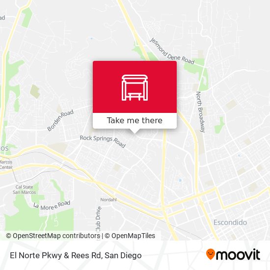 El Norte Pkwy & Rees Rd map