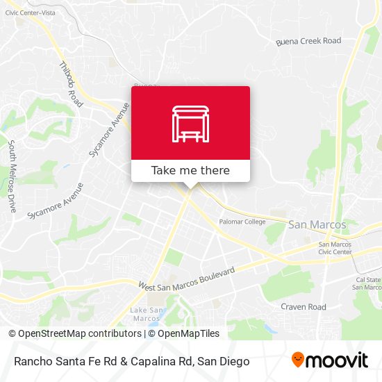 Rancho Santa Fe Rd & Capalina Rd map