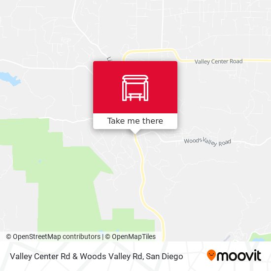 Valley Center Rd & Woods Valley Rd map