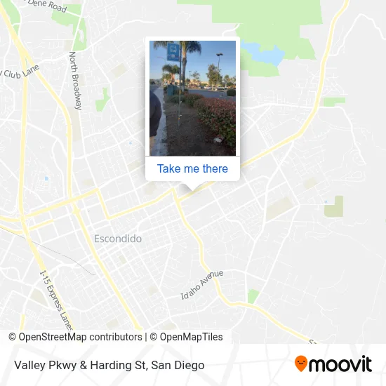 Valley Pkwy & Harding St map