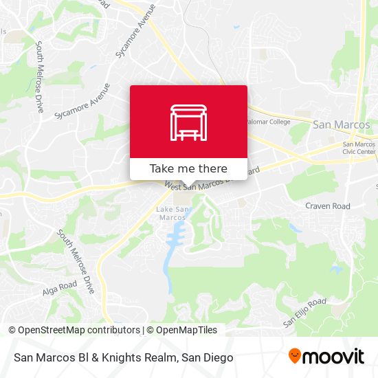 San Marcos Bl & Knights Realm map