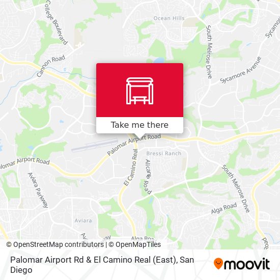 Palomar Airport Rd & El Camino Real (East) map