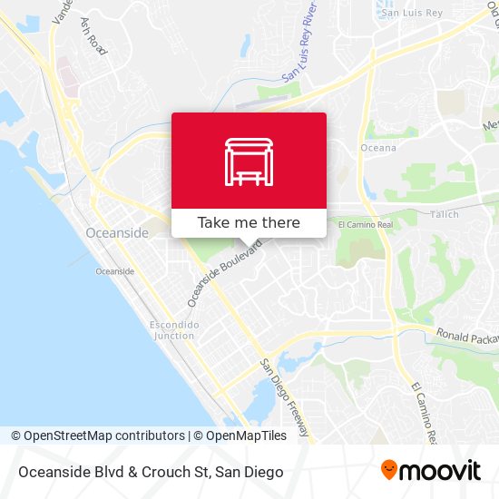 Oceanside Blvd & Crouch St map
