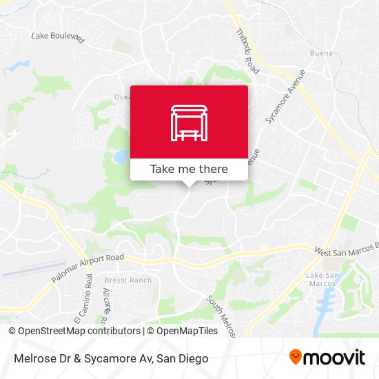 Mapa de Melrose Dr & Sycamore Av
