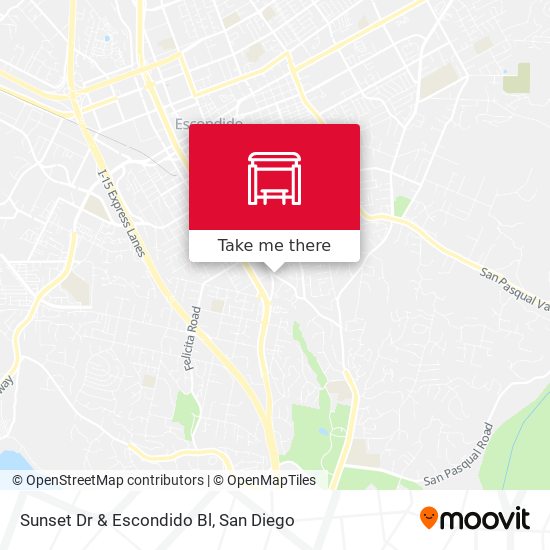 Sunset Dr & Escondido Bl map