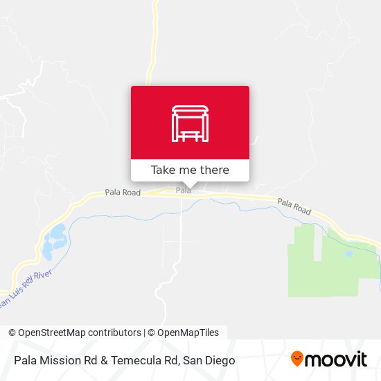 Pala Mission Rd & Temecula Rd map
