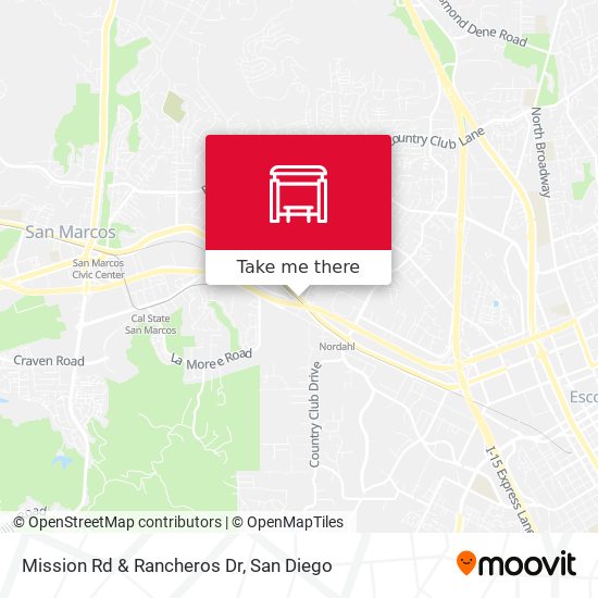 Mission Rd & Rancheros Dr map