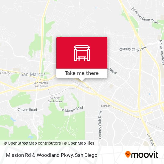 Mission Rd & Woodland Pkwy map