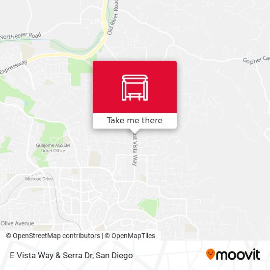 Mapa de E Vista Way & Serra Dr