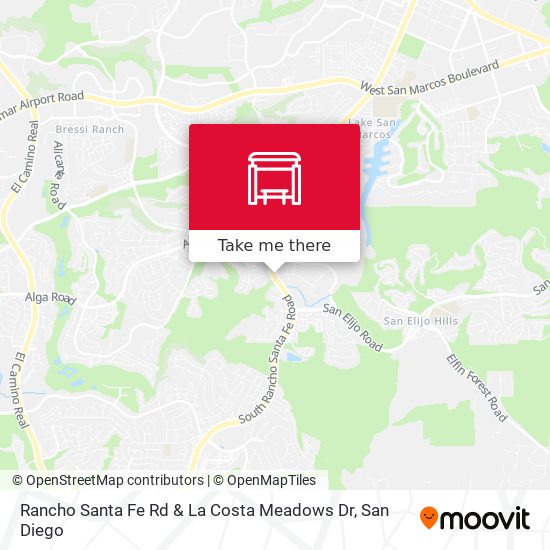 Mapa de Rancho Santa Fe Rd & La Costa Meadows Dr