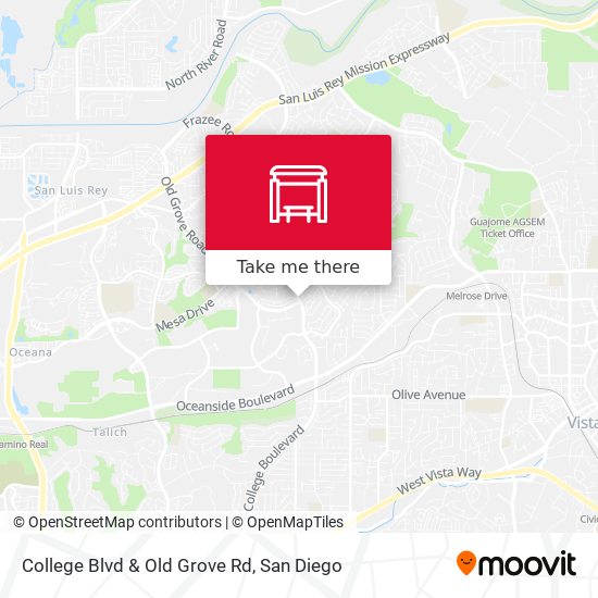 College Blvd & Old Grove Rd map
