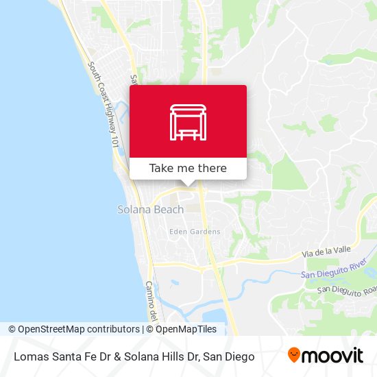 Mapa de Lomas Santa Fe Dr & Solana Hills Dr