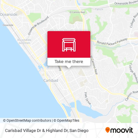 Mapa de Carlsbad Village Dr & Highland Dr