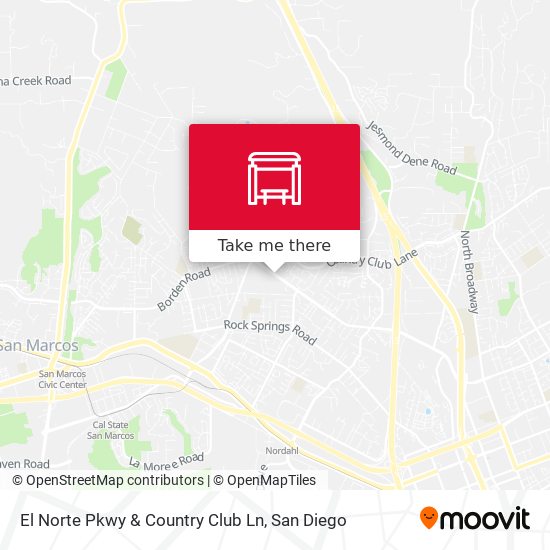 El Norte Pkwy & Country Club Ln map