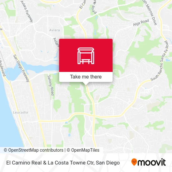 El Camino Real & La Costa Towne Ctr map