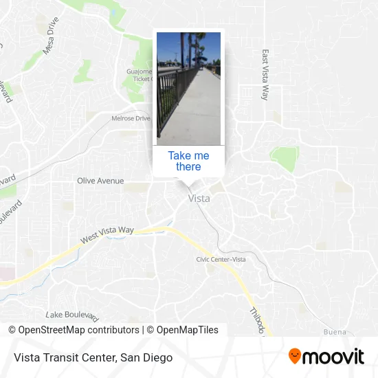 Mapa de Vista Transit Center