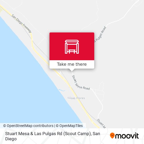 Mapa de Stuart Mesa & Las Pulgas Rd (Scout Camp)