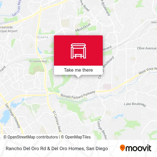 Rancho Del Oro Rd & Del Oro Homes map
