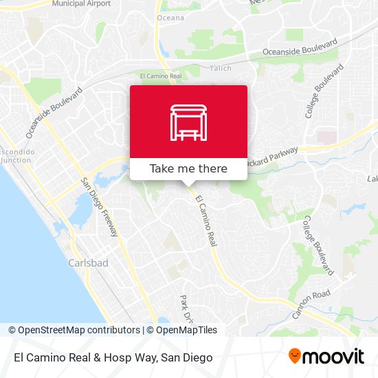 El Camino Real & Hosp Way map