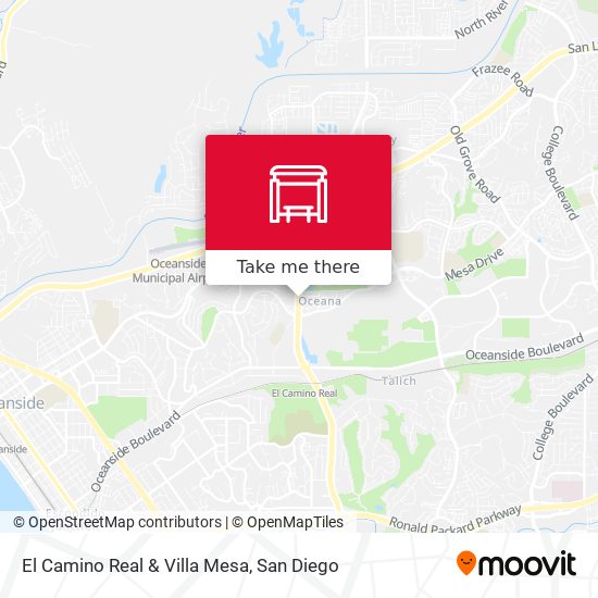 El Camino Real & Villa Mesa map