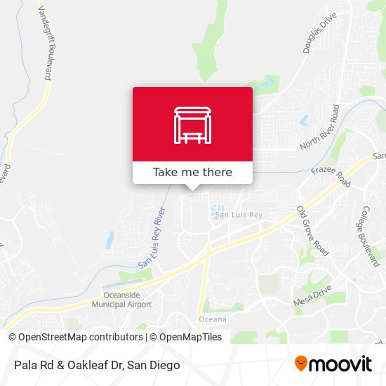 Pala Rd & Oakleaf Dr map