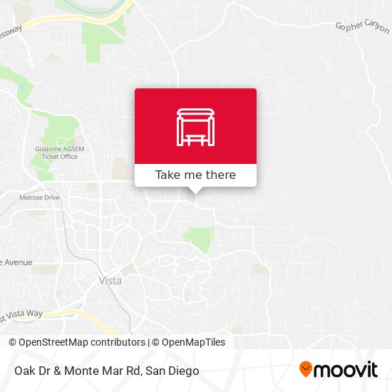 Mapa de Oak Dr & Monte Mar Rd