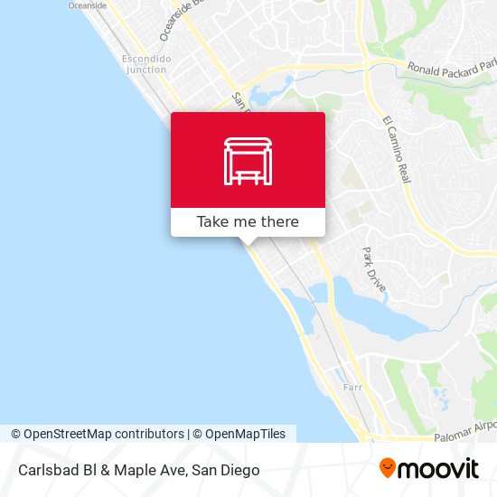 Carlsbad Bl & Maple Ave map
