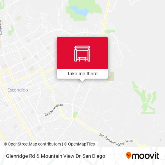 Glenridge Rd & Mountain View Dr map