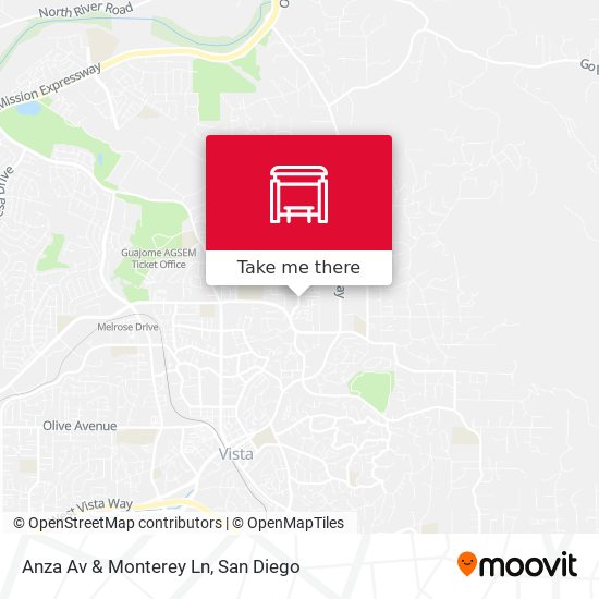 Mapa de Anza Av & Monterey Ln