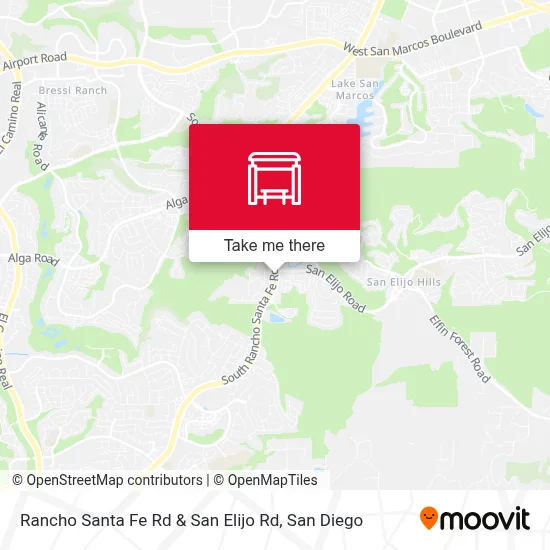 Rancho Santa Fe Rd & San Elijo Rd map