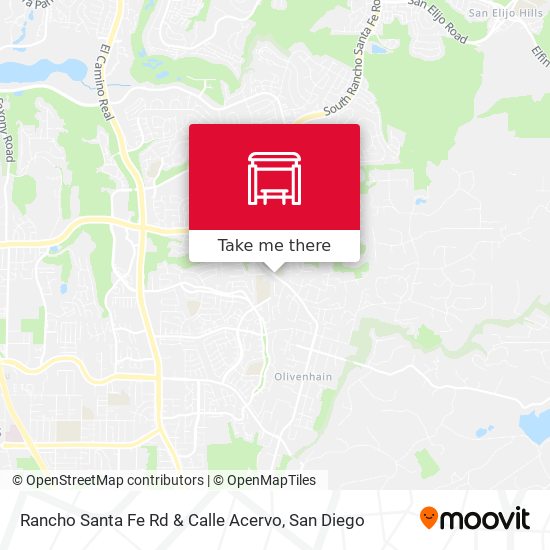 Mapa de Rancho Santa Fe Rd & Calle Acervo