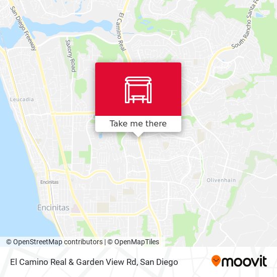 El Camino Real & Garden View Rd map