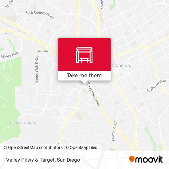 Valley Pkwy & Target map