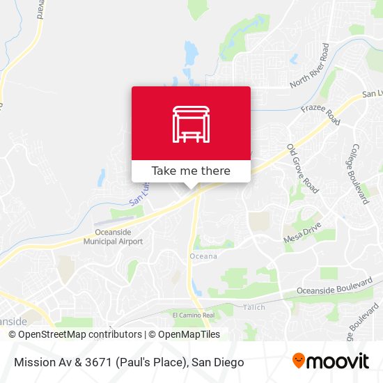 Mapa de Mission Av & 3671 (Paul's Place)
