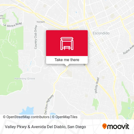 Valley Pkwy & Avenida Del Diablo map
