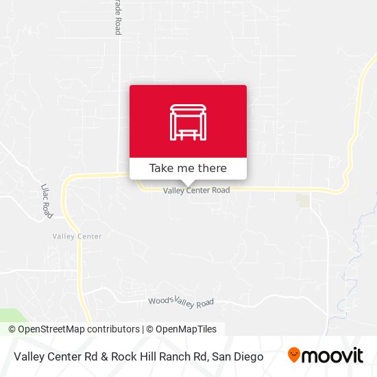 Mapa de Valley Center Rd & Rock Hill Ranch Rd