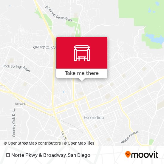 El Norte Pkwy & Broadway map