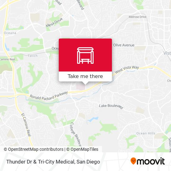 Mapa de Thunder Dr & Tri-City Medical