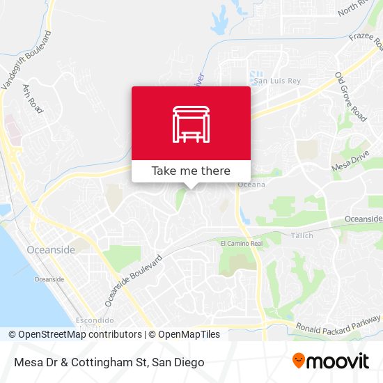 Mapa de Mesa Dr & Cottingham St