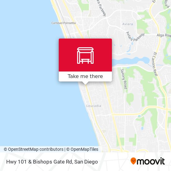 Mapa de Hwy 101 & Bishops Gate Rd
