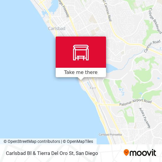 Carlsbad Bl & Tierra Del Oro St map