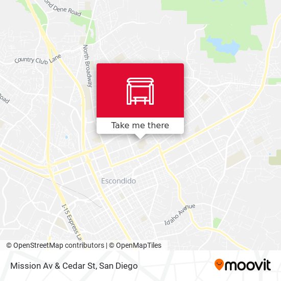 Mapa de Mission Av & Cedar St