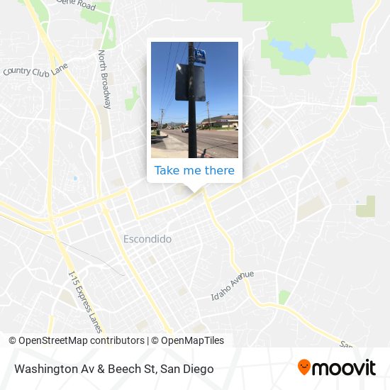 Mapa de Washington Av & Beech St
