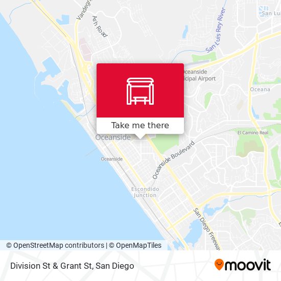 Division St & Grant St map