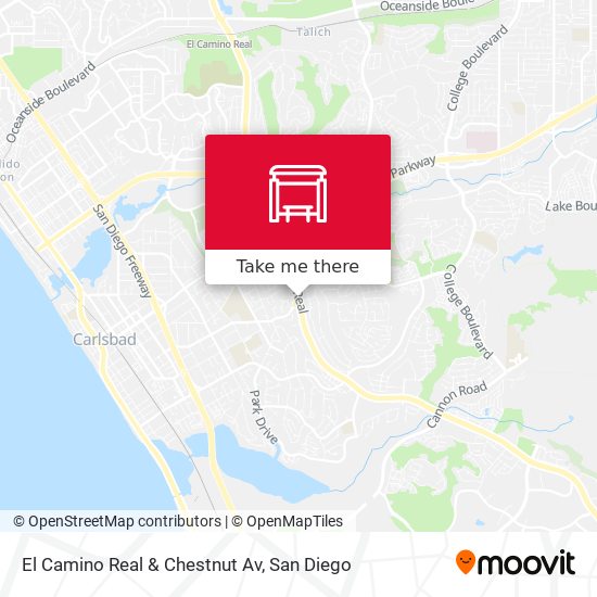 Mapa de El Camino Real & Chestnut Av