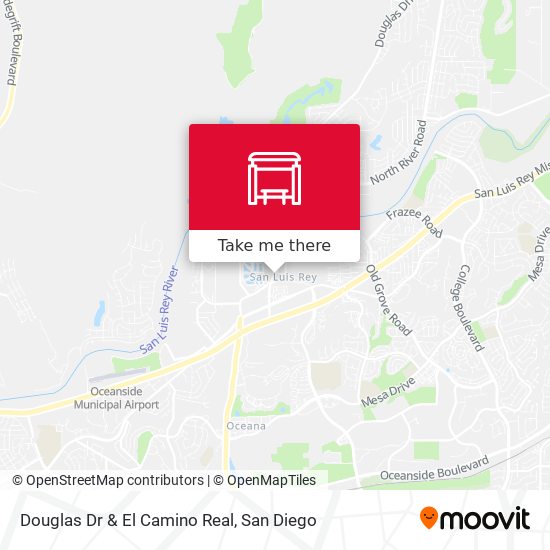 Douglas Dr & El Camino Real map
