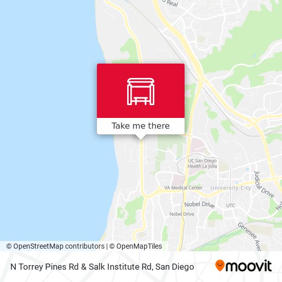 N Torrey Pines Rd & Salk Institute Rd map