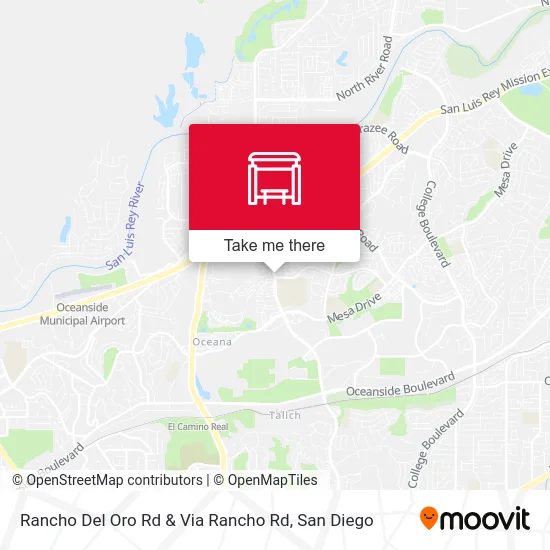 Rancho Del Oro Rd & Via Rancho Rd map